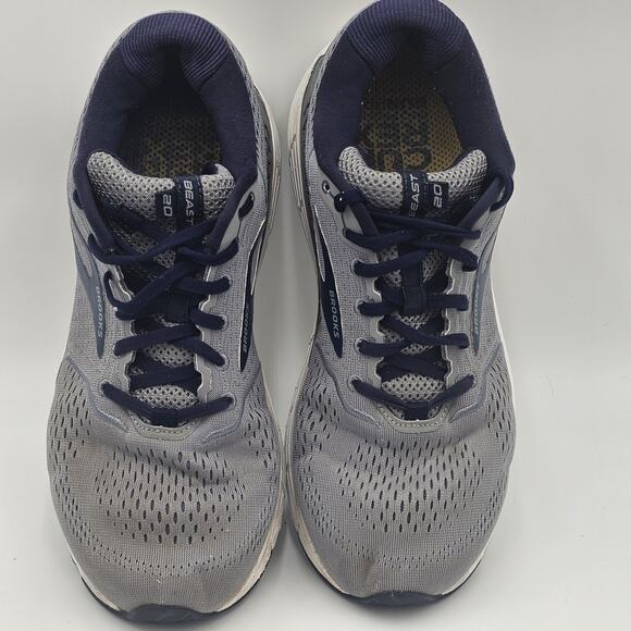 Brooks Beast 20 Gray Men's Running Shoes Size 11 WIDE 2E - Picture 6 of 12